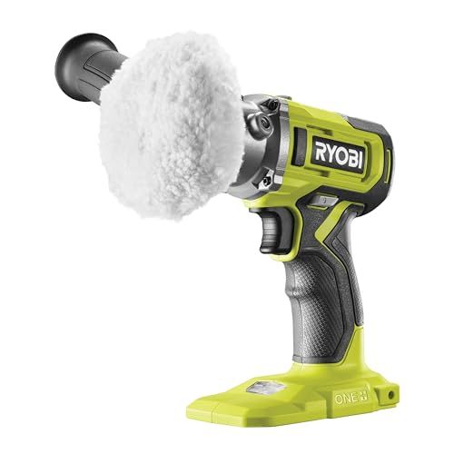 RYOBI RDP18-0 Polisseuse 18V (2 vitesses, patin 76 mm, Livrée avec accessoires et poignée auxiliaire) (sans batterie)